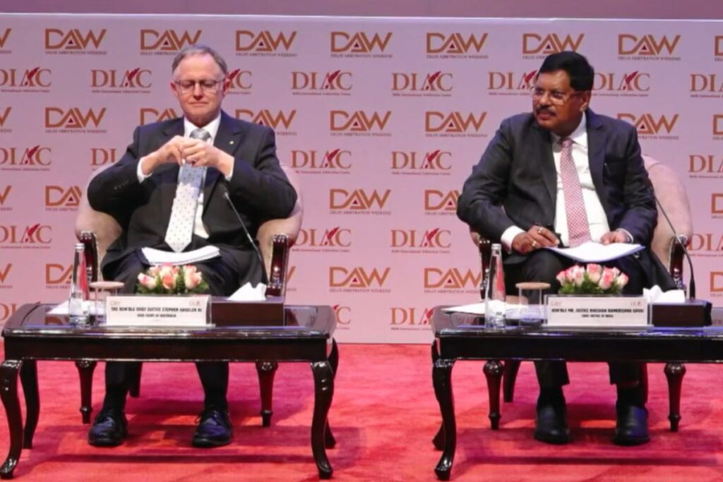 Chief Justice of Australia Sits with CJI Gavai During Supreme Court Proceedings