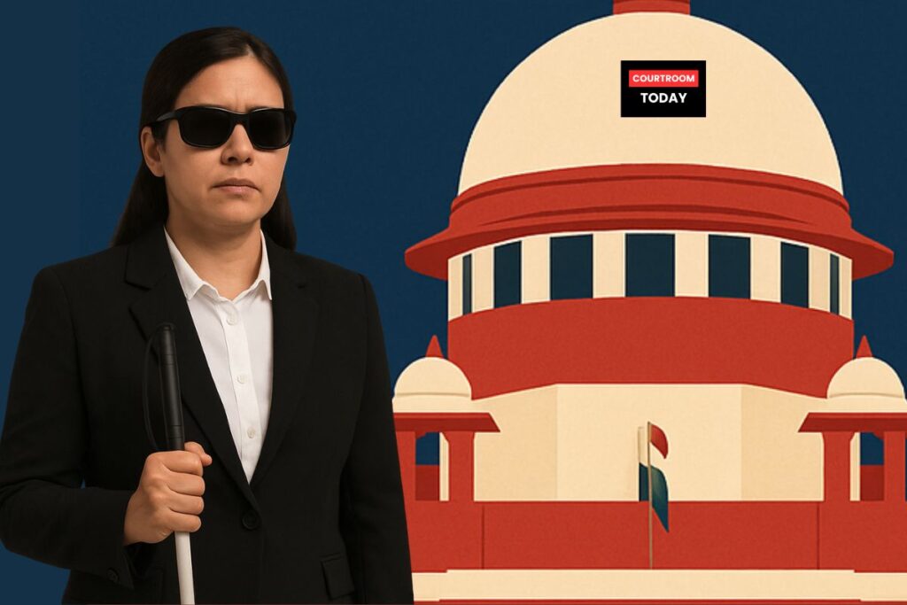 Supreme Court Visually Impaired Persons Eligible for Judicial Service MP High Court Told to Amend Rules