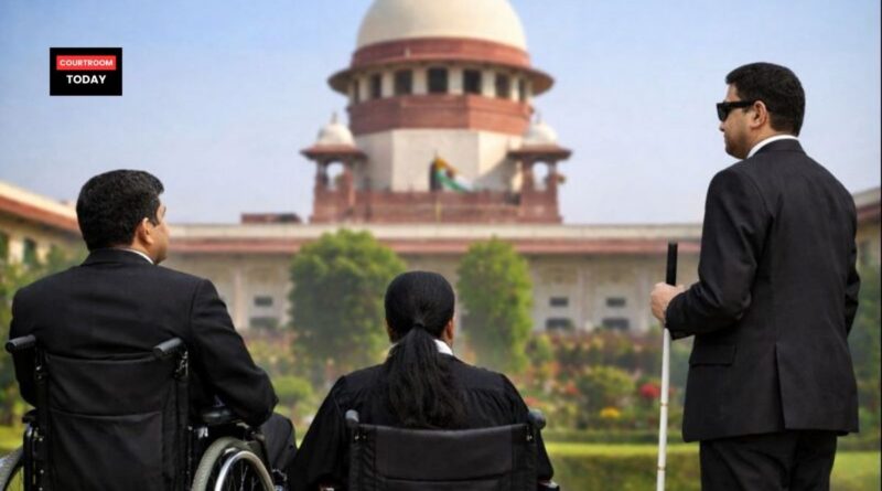 Disabled Lawyers Outside Court