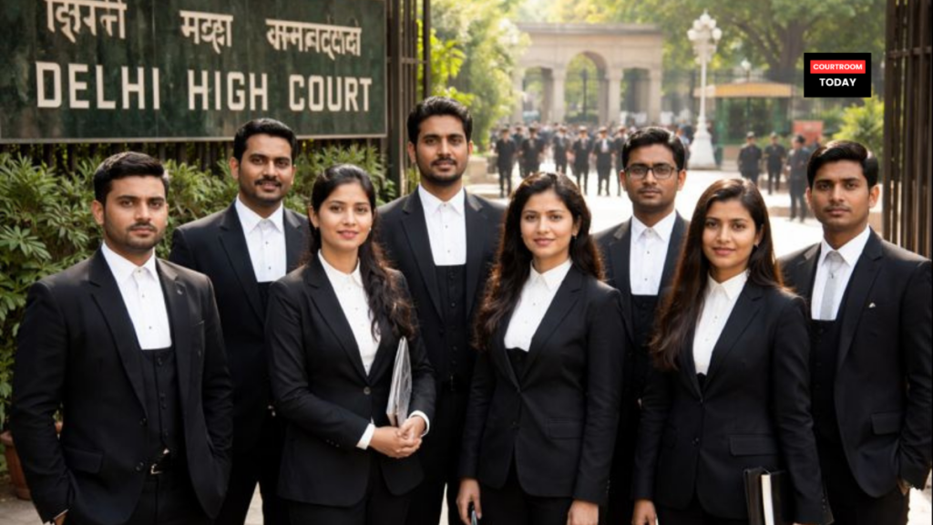 Group of lawyers at Delhi High Court