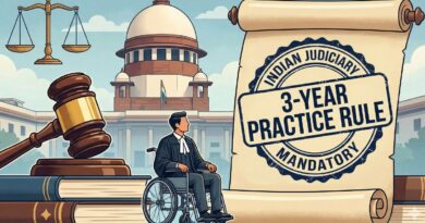 Supreme Court Seeks Views on Relaxing 3 Year Practice Rule for Disabled Judicial Aspirants 1