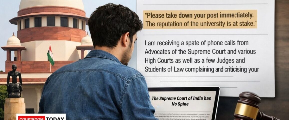 NLU Student Refuses to Remove Blog Criticising Supreme Court Sparks Free Speech Debate1
