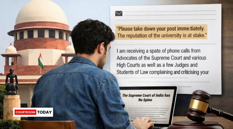 NLU Student Refuses to Remove Blog Criticising Supreme Court Sparks Free Speech Debate1