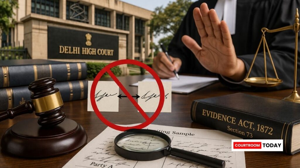 Judge Must Inform Parties Before Comparing Handwriting, Says Delhi High Court 2 Judge Must Inform Parties Before Comparing Handwriting, Says Delhi High Court