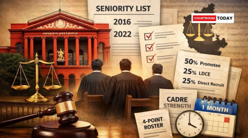 Karnataka HC Upholds District Judges Seniority List Rejects Direct Recruits Plea