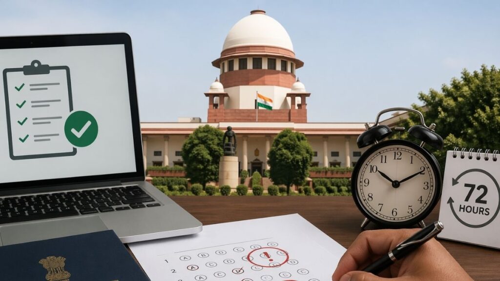 Law Clerk Exam Discrepancy Supreme Court Recruitment Cell Orders Correction