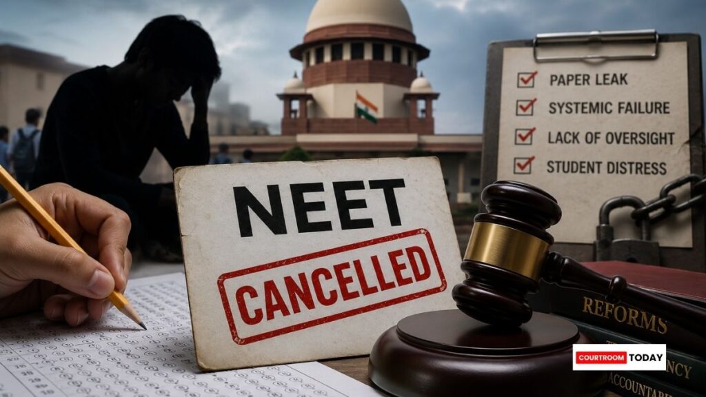 Supreme Court Pulls Up NTA Over NEET UG 2026 Leak Says Havent Learnt Lessons
